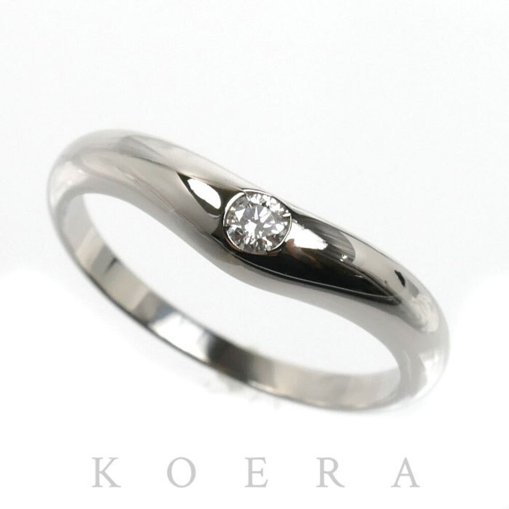 BVLGARI Bulgari Pt950 Platinum Corona Ring with Diamonds, 4.0g, Women's